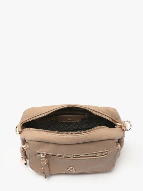 Cross Body Tas Zip Lulu castagnette Bruin zip VICTOIRE ander zicht 3